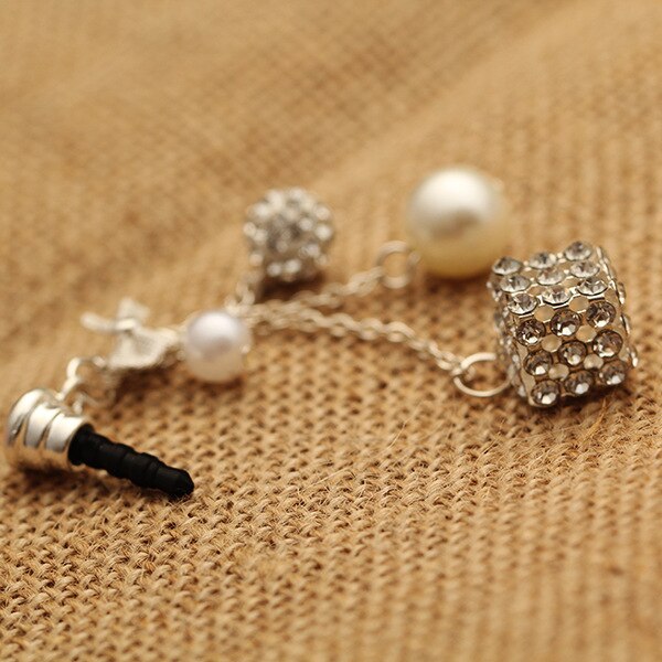 style Pendant Earphone Dust Plug Dustproof Plug Caps Cell Phone Accessories for all 3.5 mm Earphone Dust Plug