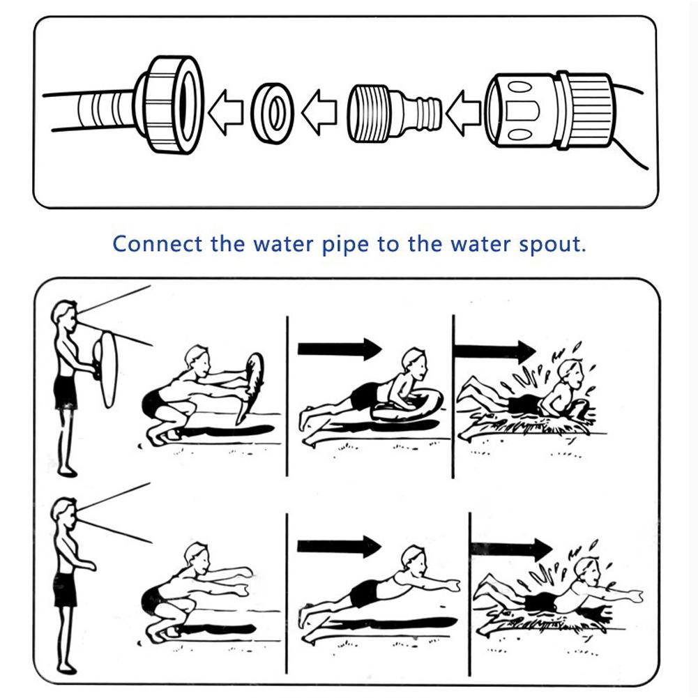 480X70Cm Kinderen Waterskiën Zomer Water Speelgoed Outdoor Gras Water Spray Anti Lakens Mensen Surfplank tuin Plichtsgetrouwe