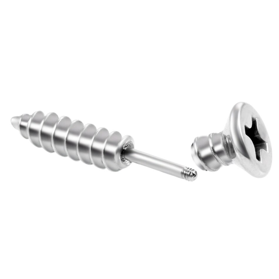 piercing oreja pendientes de acero inoxidable pendientes hombre