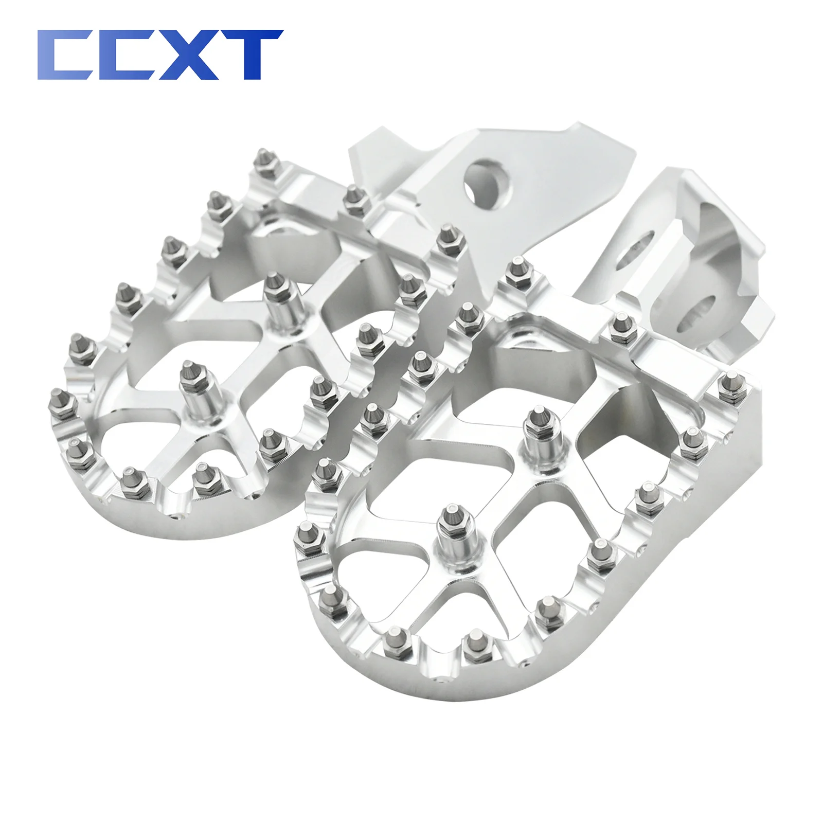 Motorcycle CNC Aluminum Footpegs Bracket Pedals Foot Pegs For Sur Ron Sur-Ron Surron Ultra Bee UB Electric Motocross Bike: Champagne