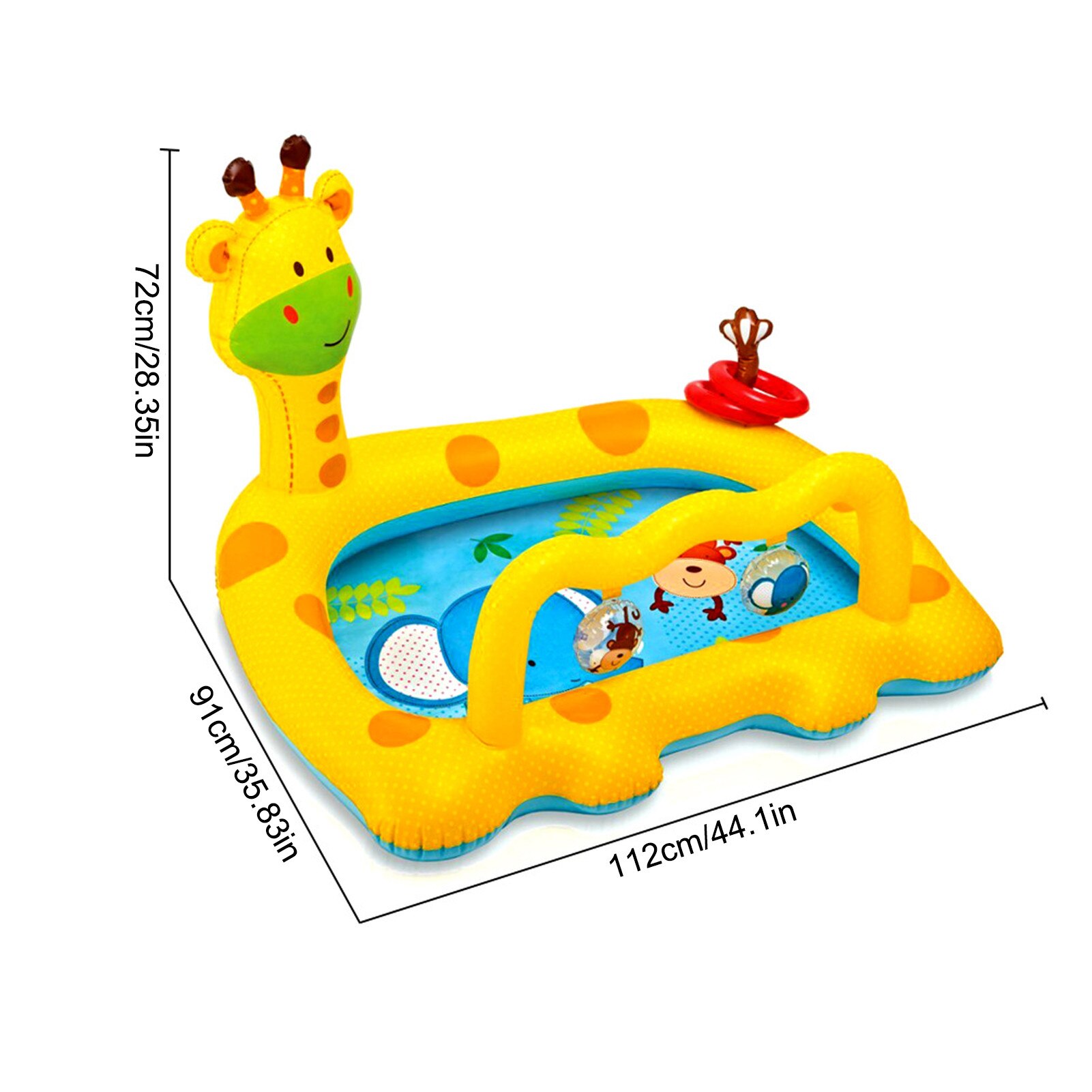 Piscine gonflable licorne pour bébé, pour enfants, pour l'extérieur, pour jouer dans l'eau, pour l'été: B