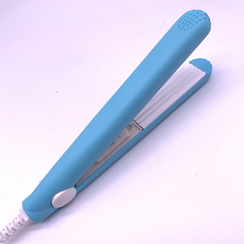 Mini Stijltang Ijzer Roze Keramische Straightening Gegolfde Krultang Styling Tools Haar Krultang Eu Plug: blue / VS