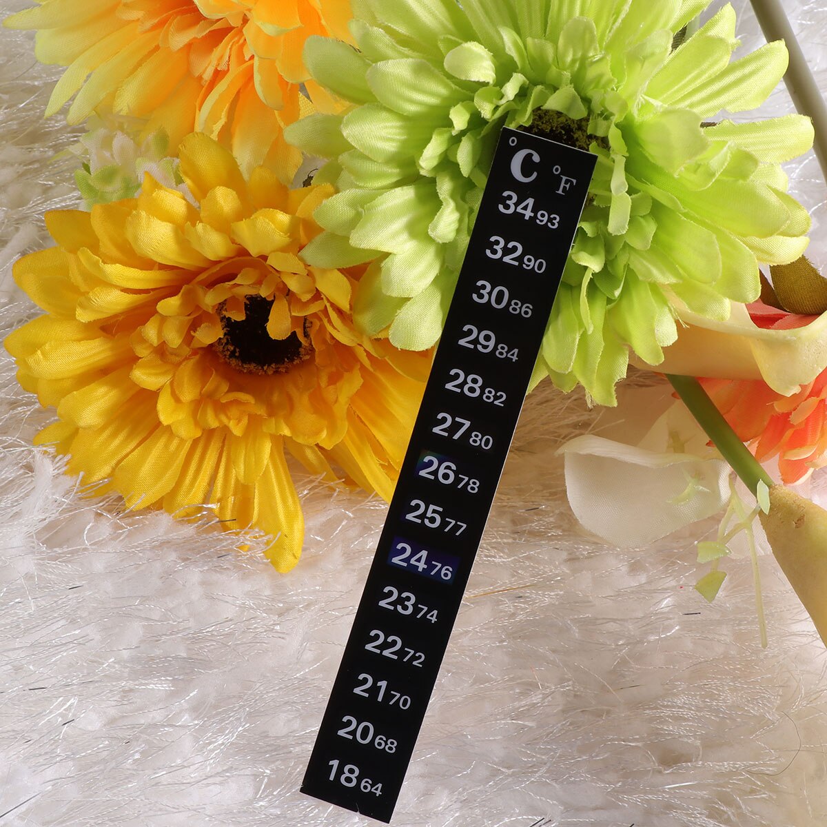 10pcs Traditional Stick-on Digital Temperature Strip Degree Celsius System Display