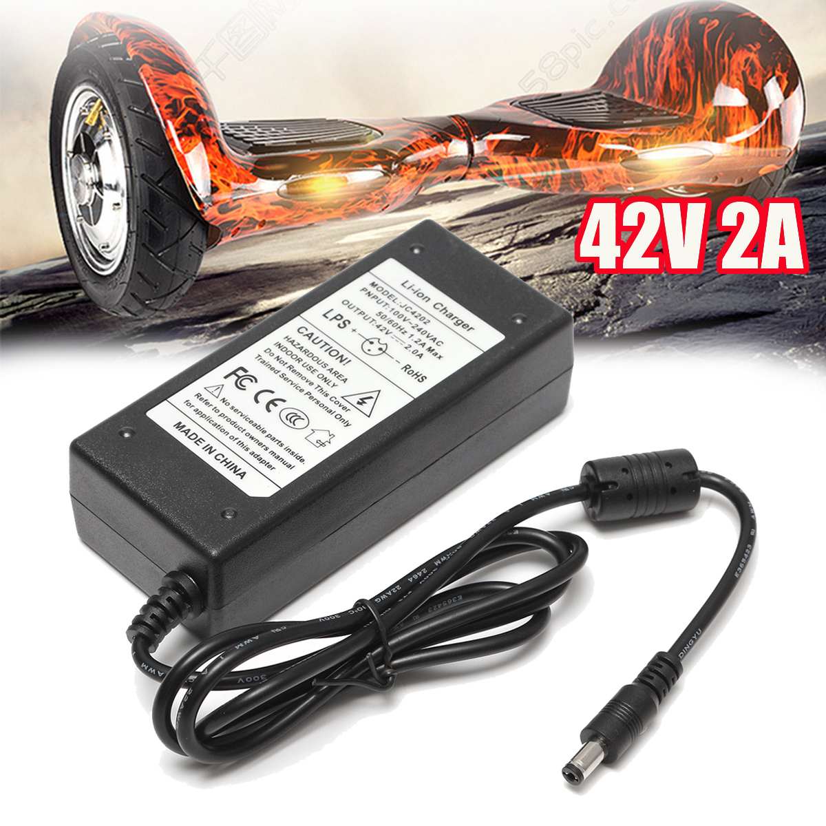 2A 42V Power Charger Adapter Voor 36V Li-Ion Lithium Batterij Twee-Wiel Voertuig Laders