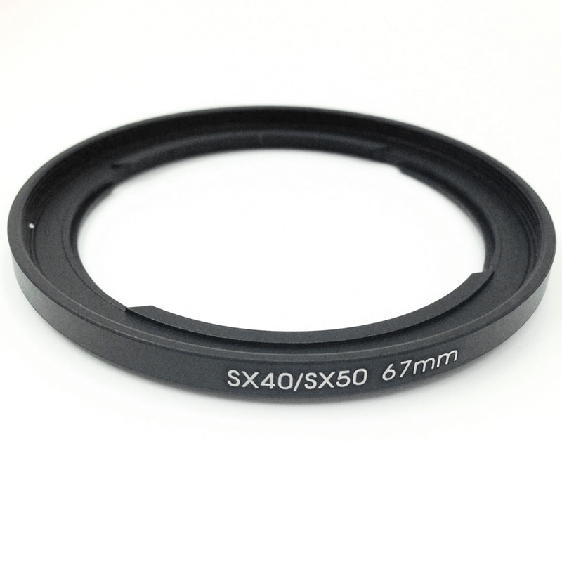67mm filteradapter til canon powershot  sx30 sx40 sx50 sx520 hs udskift fa -dc67a