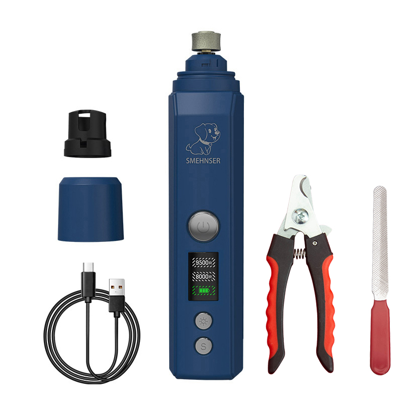 Elektrische LED Hond Nagelslijper Pijnloos Licht Honden Kat Nagelknipper Kleine Grote Honden Huisdier Poten Nagelsnijder Verzorgingsgereedschap: YELLOW