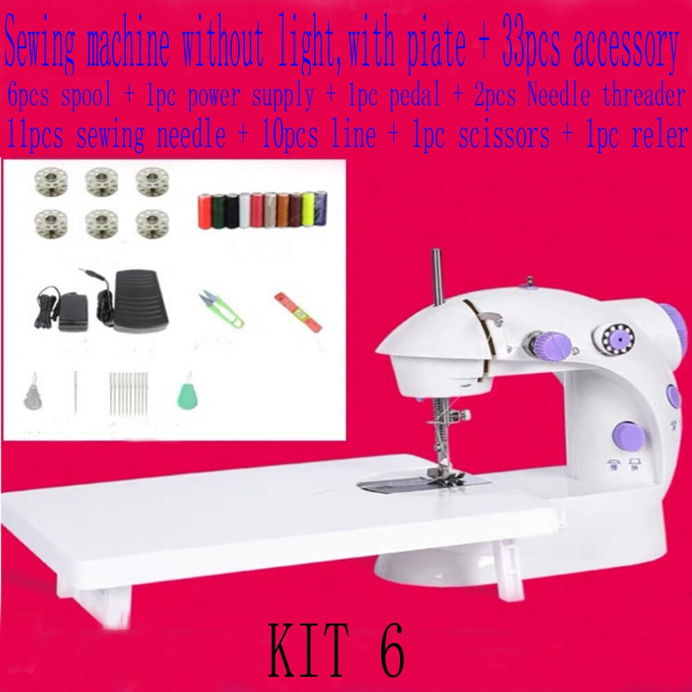 Mini Machine à coudre | Machine à coudre, Portable, couture, broderie sans fil, vêtements, tissus, Machine à coudre électrique manuelle, accessoires: KIT 6 with EU plug