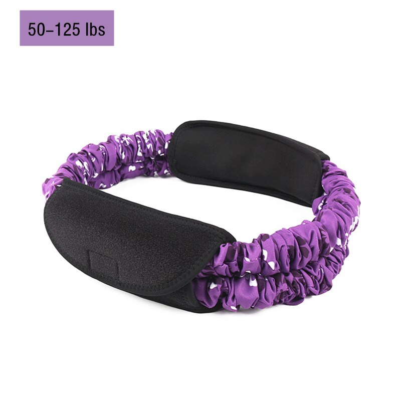 Anti-slip Exercise Yoga Elastic Band Squats Circle Tension Training Resistance Band Indoor Fitness Stretching Equipment Supplies: Purple