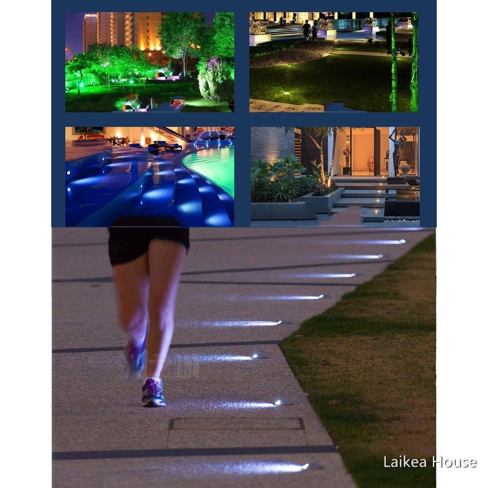 Led Outdoor Buried Light IP68 Waterproof LED Underground Light Outdoor Ground Garden Path Floor Buried Yard Spot Landscape