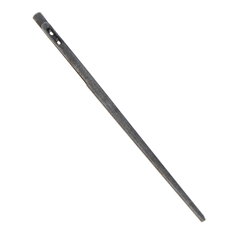 1 stuk leren touwkantnaald met dubbele gaten, diy leer breinaald, leer naaien knutselgereedschap