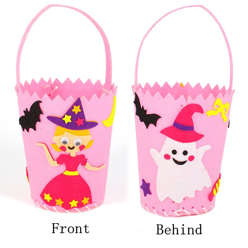 Halloween gør-det-selv goodiebag børn bære græskarposer børnehave legetøj gør det selv håndlavet materiale pakke slik kurv rekvisitter: Prinsesse