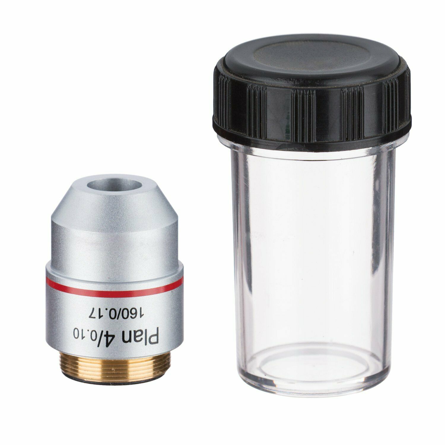 Biological Microscope Plan Objective Lens 4X 10X 20X 40X 60X 100X RMS Thread 160/0.17 195mm