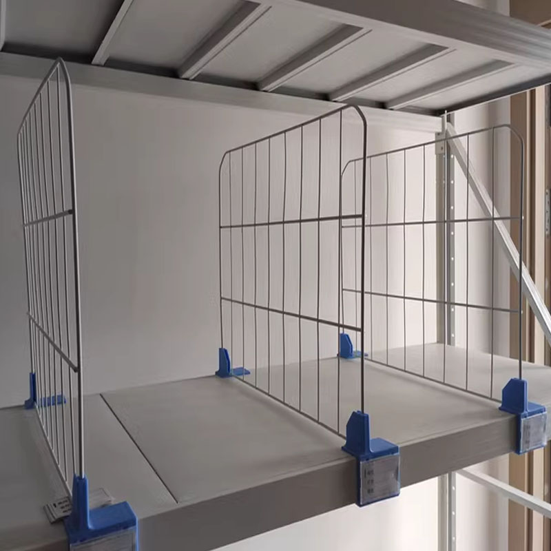 2PCS Shelf partition fence mesh grid partition fence warehouse shelf Dividers Wire Shelving home Closet storage organization