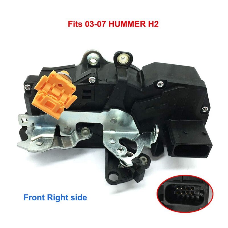 Door Lock Actuator 15816393 for Hummer H2 Front Right Side Passenger Door Lock Latch Actuator Assembly Motor 2007-2003