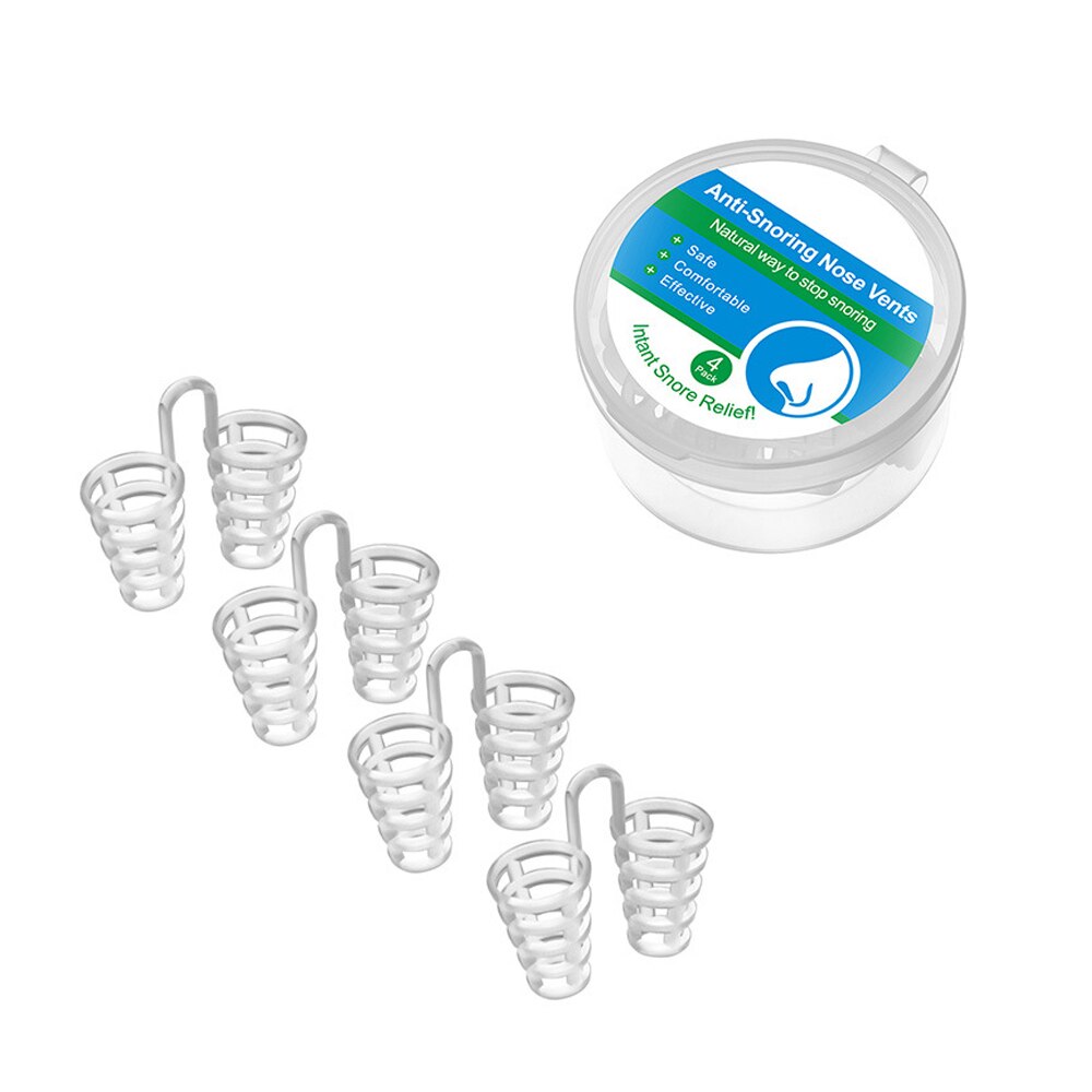 Snore Stopper Snoring Solution Anti Snoring Devices 8/4 Set to Ease Breathing for Natural and Comfortable Sleep: Standard 4 Pairs