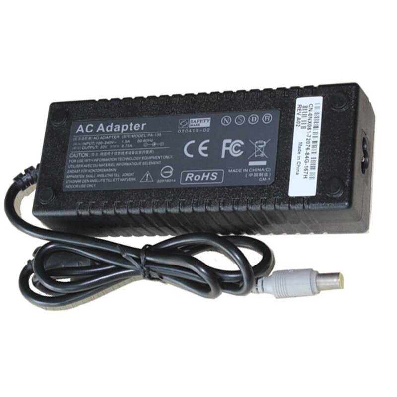 Xinkaite Laptop Power Supply Charger 20V 6.75A 130W Notebook AC Adapter For Lenovo IBM Thinkpad W510 T530 T520 W530