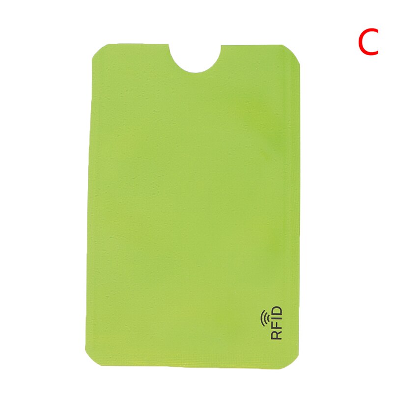 10 kpl RFID-suojattu ID-korttikotelo - Pystysuora Alumiininen Luottokortinsuoja: C