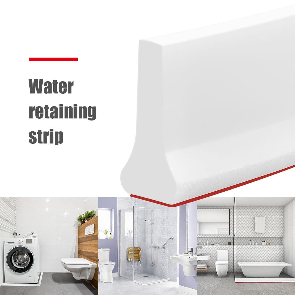 Badkamer Producten Water Riem Riem Rubber Stopper Inklapbare Douche Drempel Water Dam Douche Barrière Behoud Strip Bar
