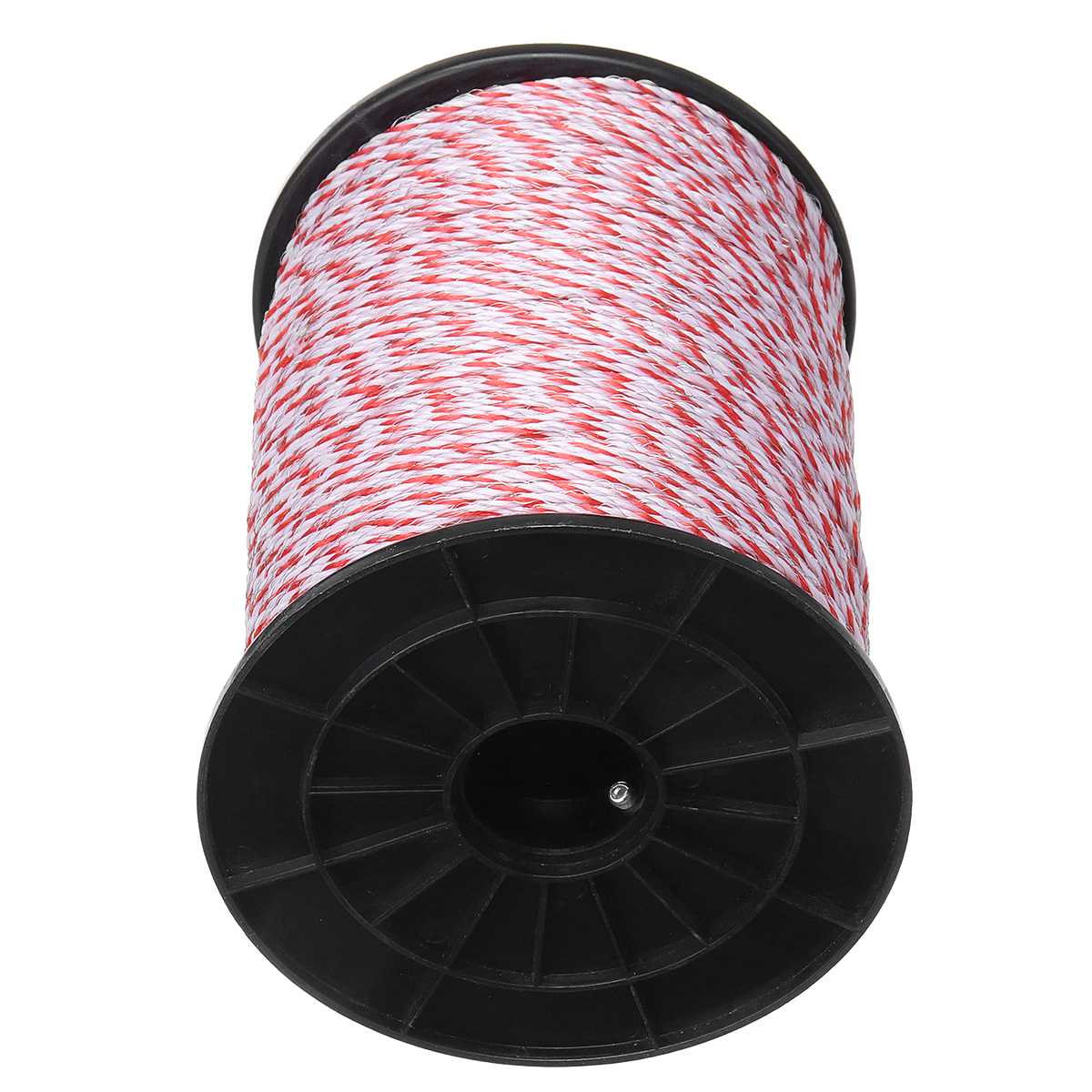 500M Roll Electric Fence Rope Red White Polywire with Steel Poly Rope for Horse Animal Fencing Ultra Low Resistance Fence Wire