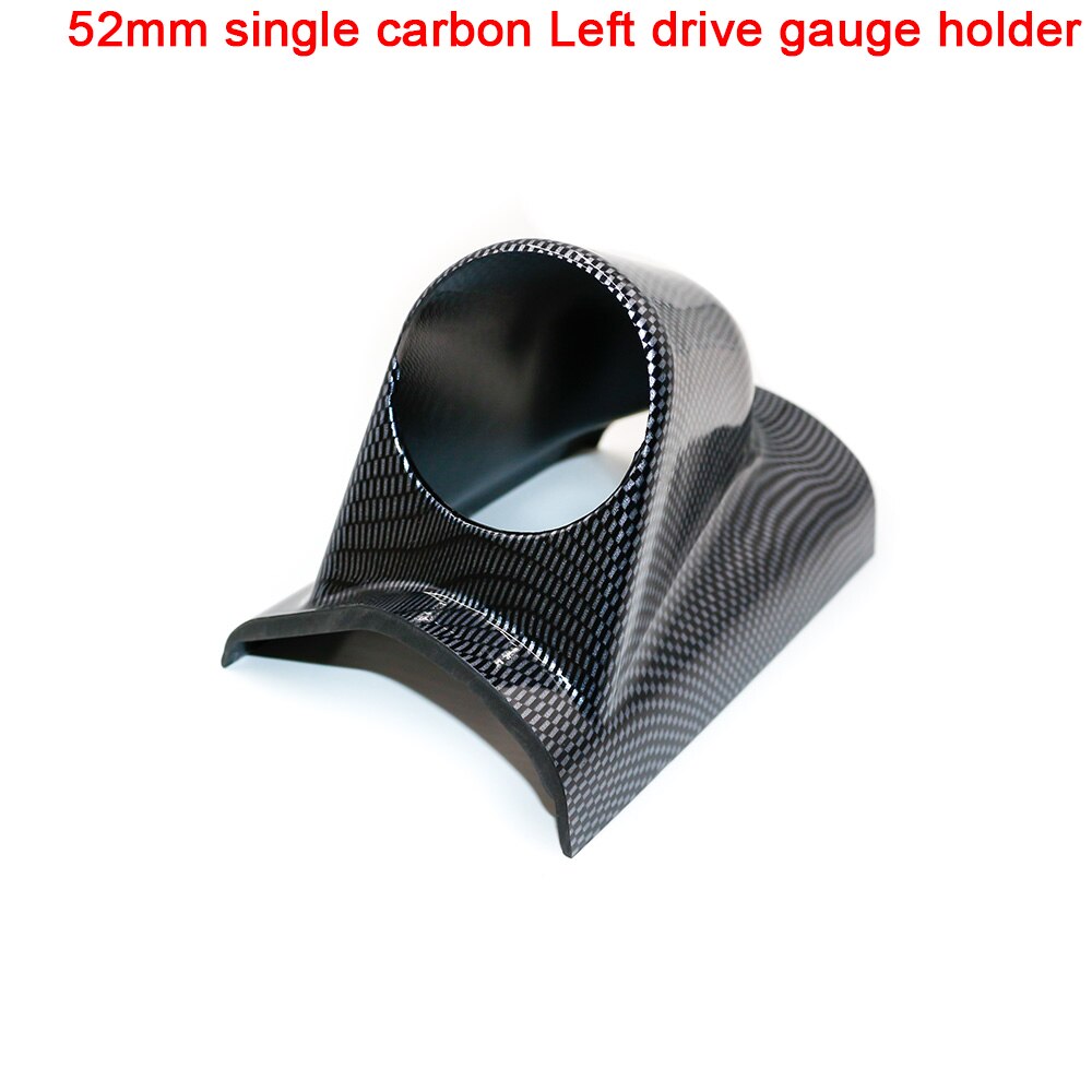 2INCH 2.5INCH Car Gauge Pod Universal Carbon Single Double Triple Meters Holder for Left Right Drive Car for 52mm 60mm Gauges: YC101029