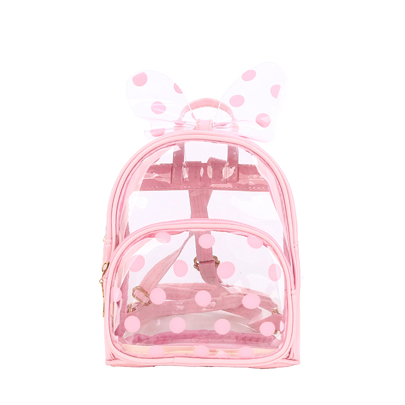 Brand Kids Baby Girls Everyday Mini Backpack Cute Toddler Infant Clear Transparent Kindergarten Book School Daypack Bag: Pink
