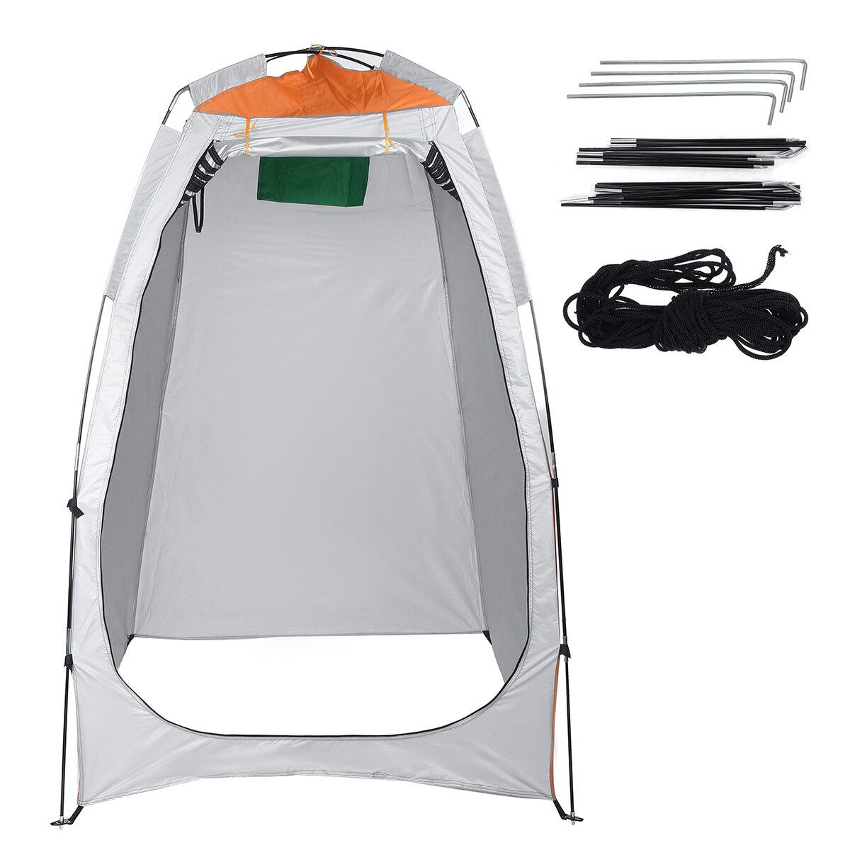 Portable Backpacking Tent Outdoor Camping 4 Season Tent With Snow Skirt Double Layer Waterproof Hiking Trekking Tent: Orange Grey
