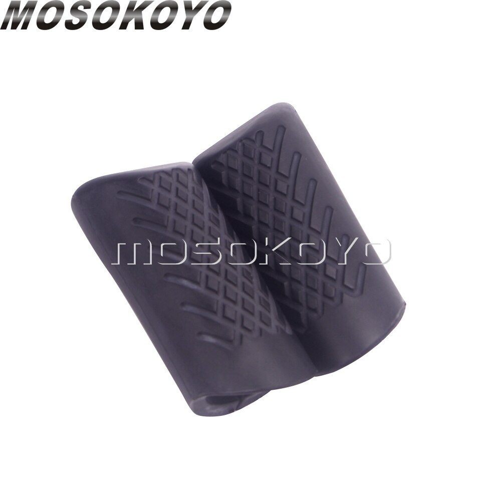 universell 1-1/4 "motorbeskyttelse veibeskyttelsesben ben knebeskytter gummideksel til harley på turné softail fett bob gate bob