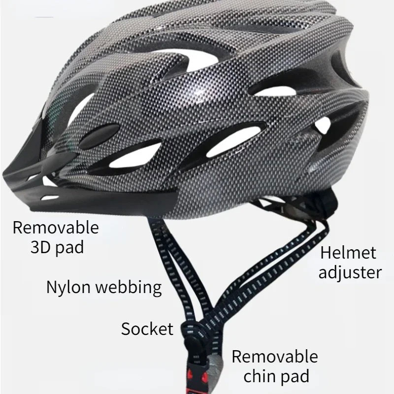 Adjustable Adult Cycling Helmets LightWeight Mountain Bike Helmet Comfort Lining Riding Bicycle Safety Helmet Integrally Molding