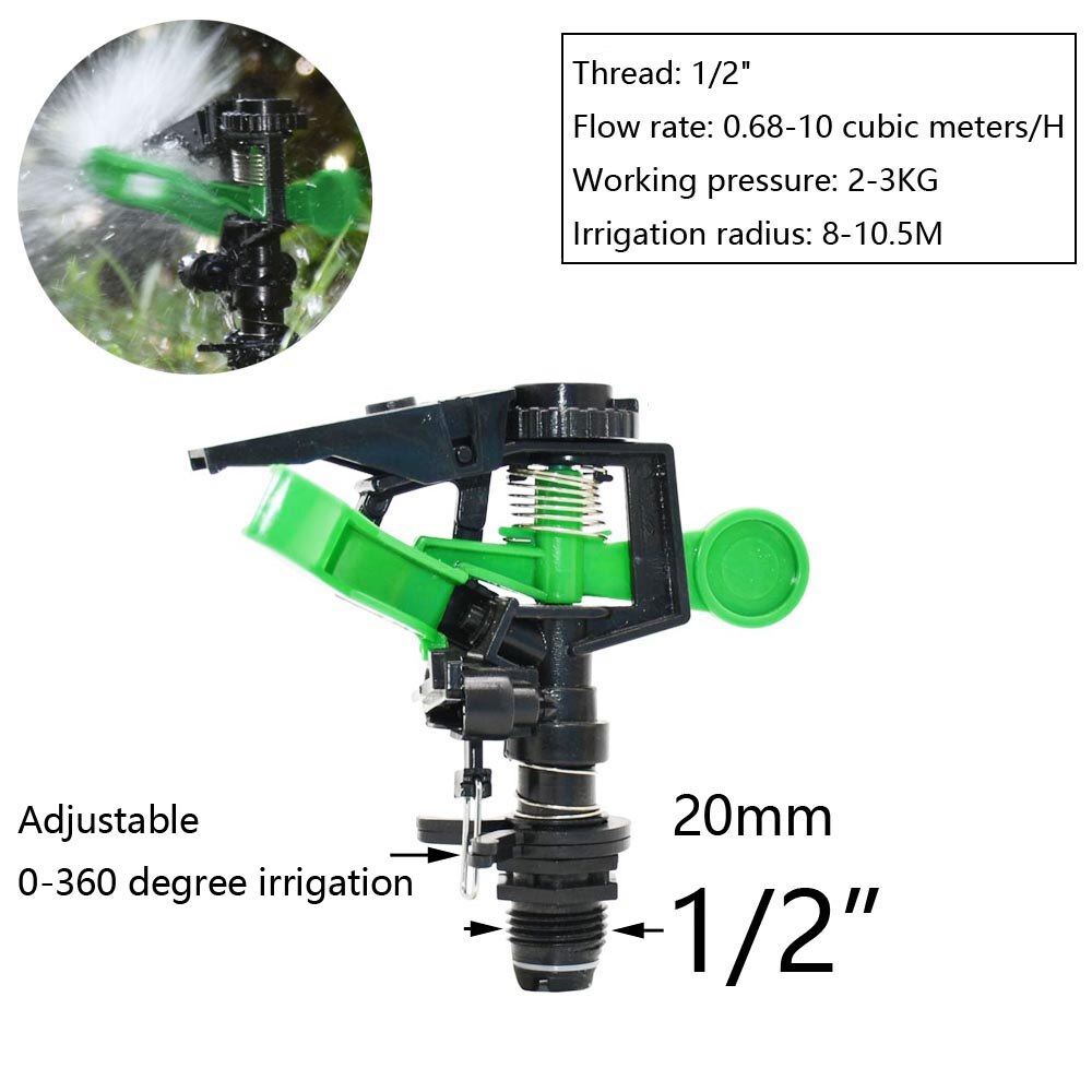 Tuin Gazon Roterende Sprinklers Met Plastic Spike Invoegen Grond Een Utomatische Watering Gras 360 Graden Vortex Water Sprinkler: B