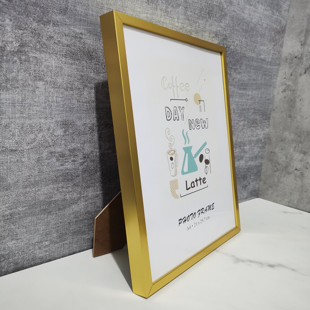 Aluminum Picture Frames For Pictures Metal Photo Frame For Wall Hanging With Plexiglass Poster Certificate Frame Photo Decor