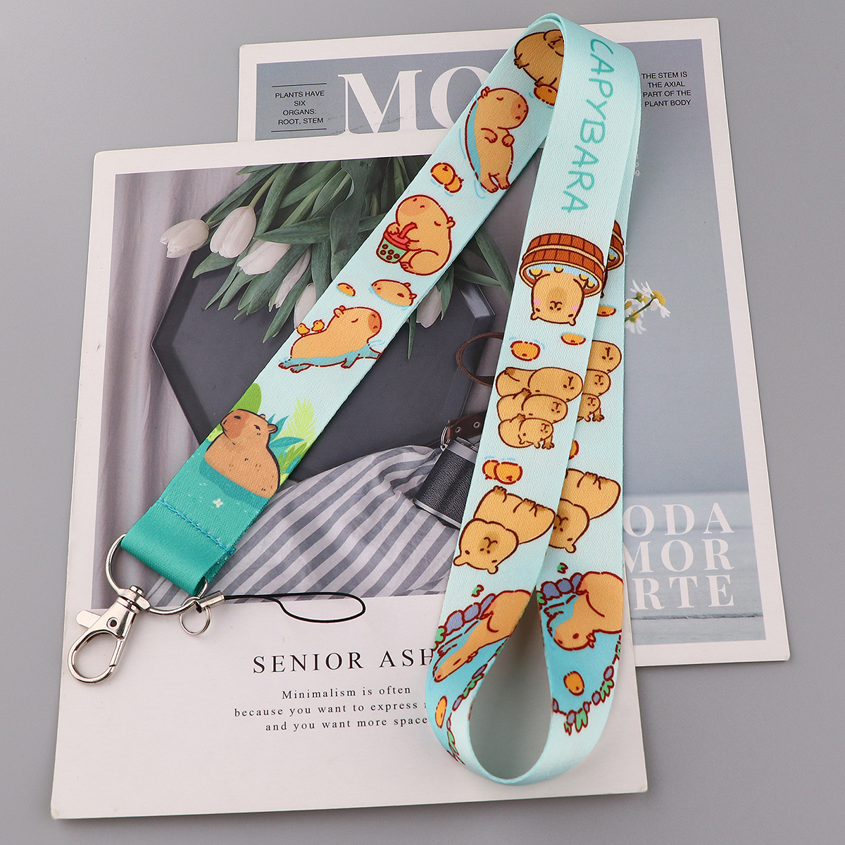 Cute Capybara Lanyard for Keys Neck Strap ID Card Badge Holder Cell Phone Strap Key Chain Key Holder Key Rings Accessories