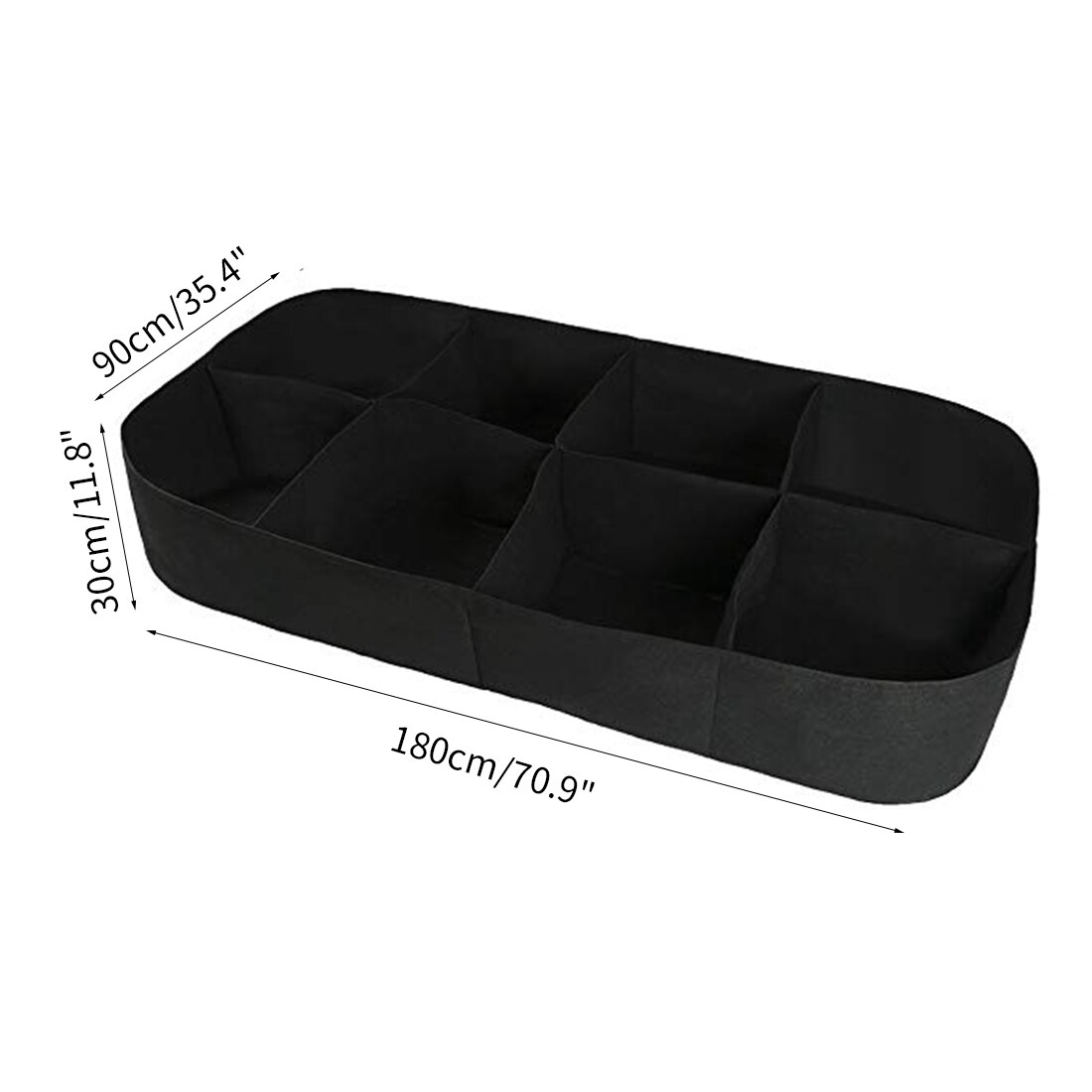 Macetas de fieltro para jardín, bolsas de tela para cultivo de vegetales, macetas grandes, suministros de jardinería, 180x90x30cm: style1