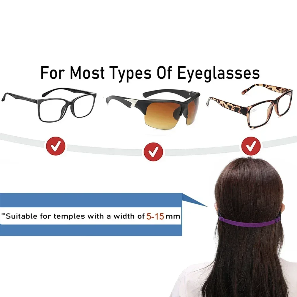 10pcs Glasses Chain For Kids Adults Sunglasses Strap Children Glasses Safety Band Strap Retainer Cord Holder Sport Glasses Rope