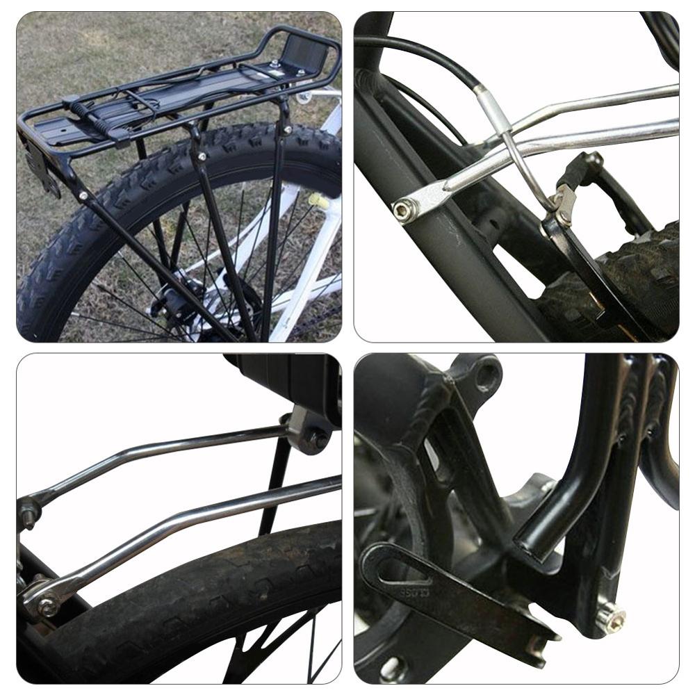 Bicycle back carrier Bracket MTB Bike Touring Carrier Back Cargo Rack Frame-Mounted Rack for 24"/26"/28" Bicycle Accessories
