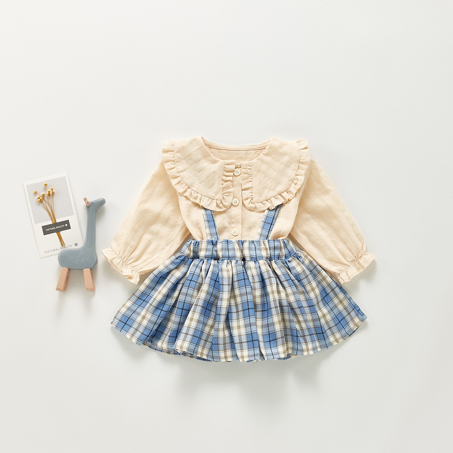 Gonna a fascia per bambina autunno nuove ragazze gonna a pieghe stile college per bambina gonna a quadri per bambini