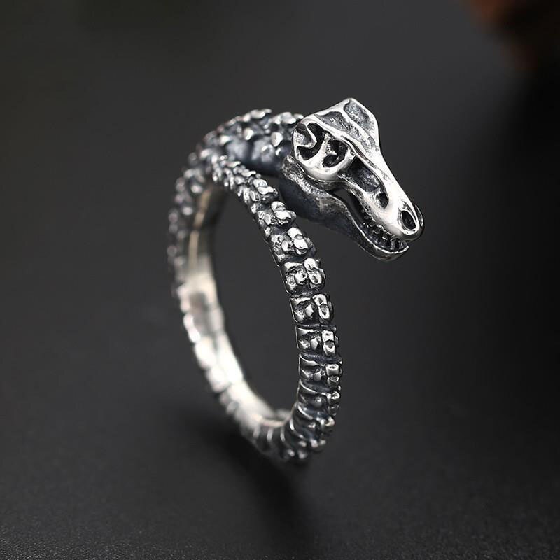 Moda di alta qualità creativo testa di tigre anello prepotente uomini maturi personalità bestia anello zodiacale regalo di compleanno: AL6491-Silver