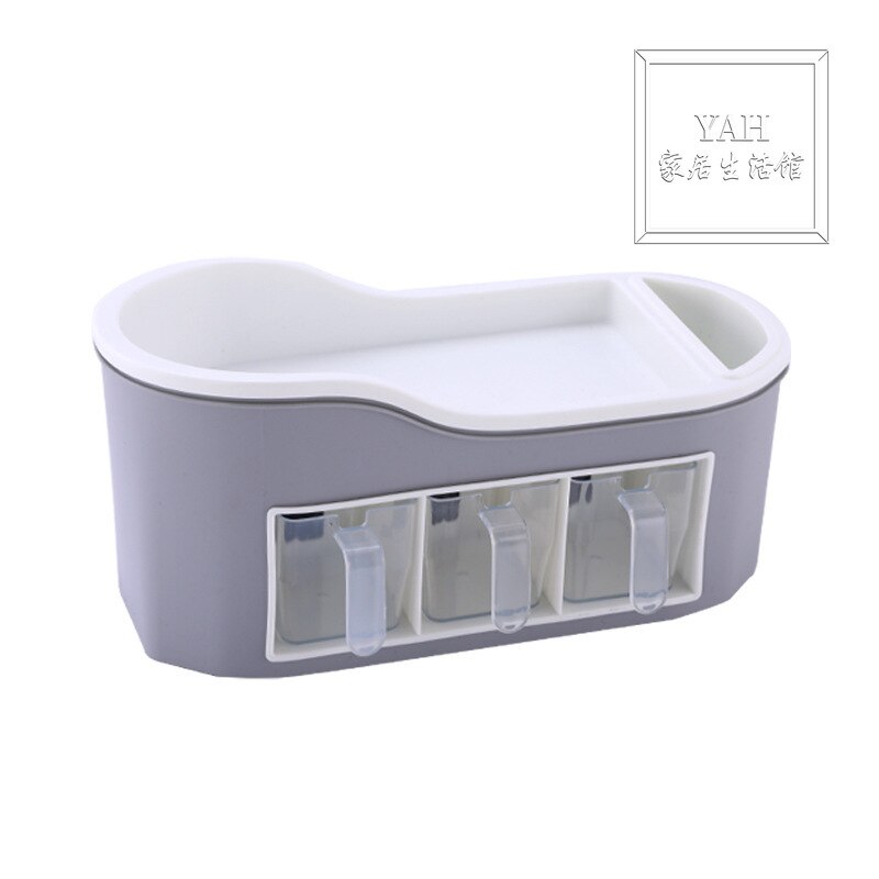Kitchen Supplies Multi Functional Seasoning Box Shelf Seasoning Can Set Bottle Plastic Storage Box