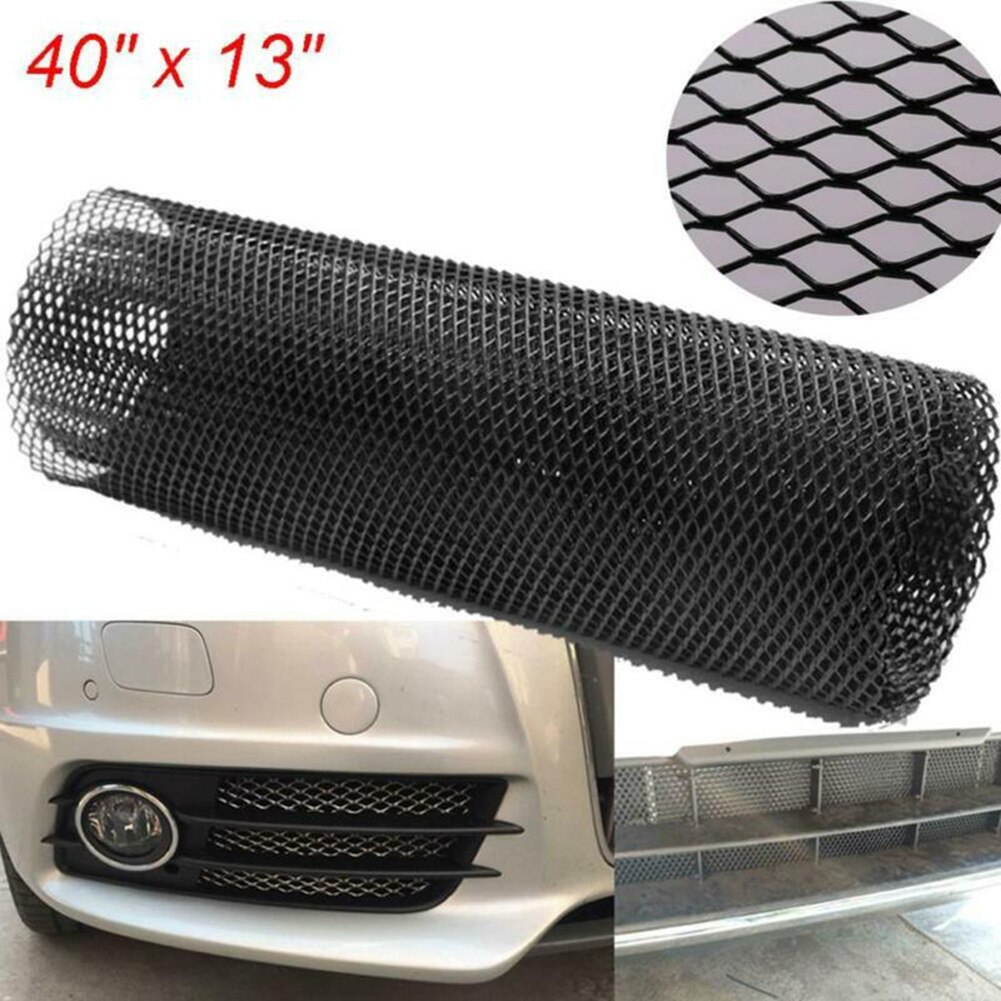 25mm*8mm Mesh Grille 40" X 13" Diamond Aluminum Alloy Flexible Durable