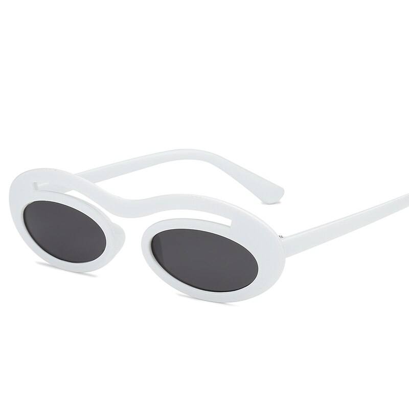 Kleine ovale ronde wandelzonnebril dames merk heren heldere kleur lenzen unisex zonnebril voor dames vrouwelijk  uv400: 12-kd97013-c3