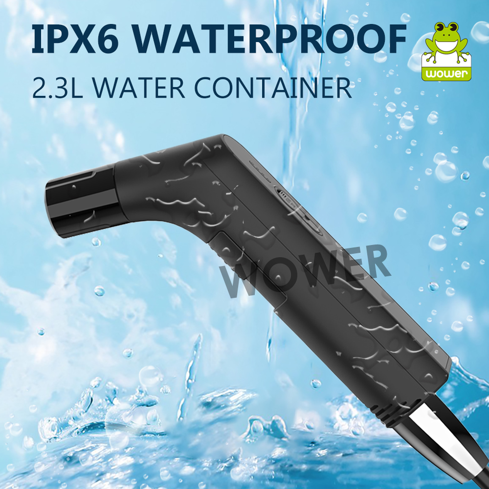 Wower 2.3L Portable Bidet for Men/Women Electric Shattaf Travel Bidet Shower Sprayer with 2 Pressure Modes for Personal Hygiene