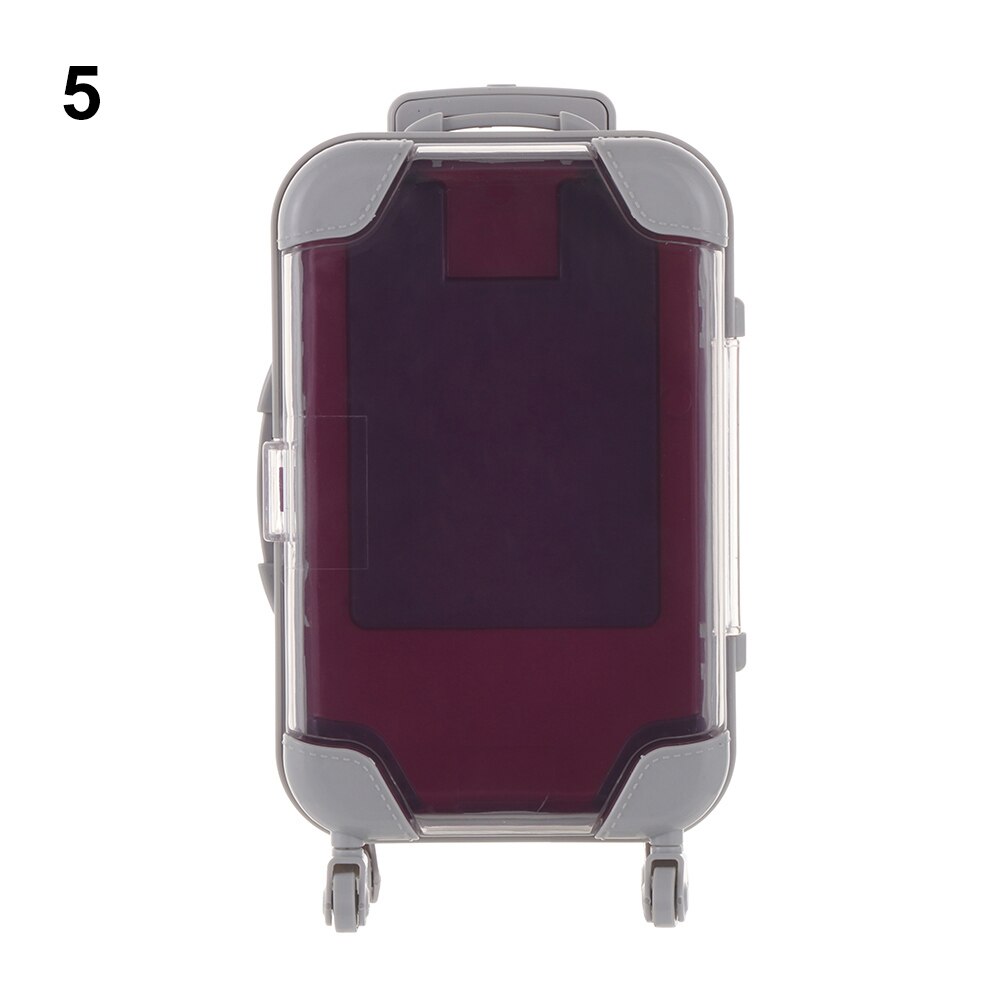 Mini Wagen Gepäck für Verpackung Puppe Schmuck Kleine Kleidung SchöNe Koffer Puppenhaus Dekoration Kunststoff Miniatur Spielzeug Stamm: A-5