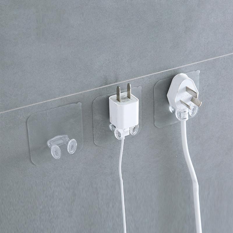 Herramientas de cocina gancho de almacenamiento de pared enchufe soporte pared adhesivo ganchos gancho de enchufe para cocina Gadgets accesorios de baño