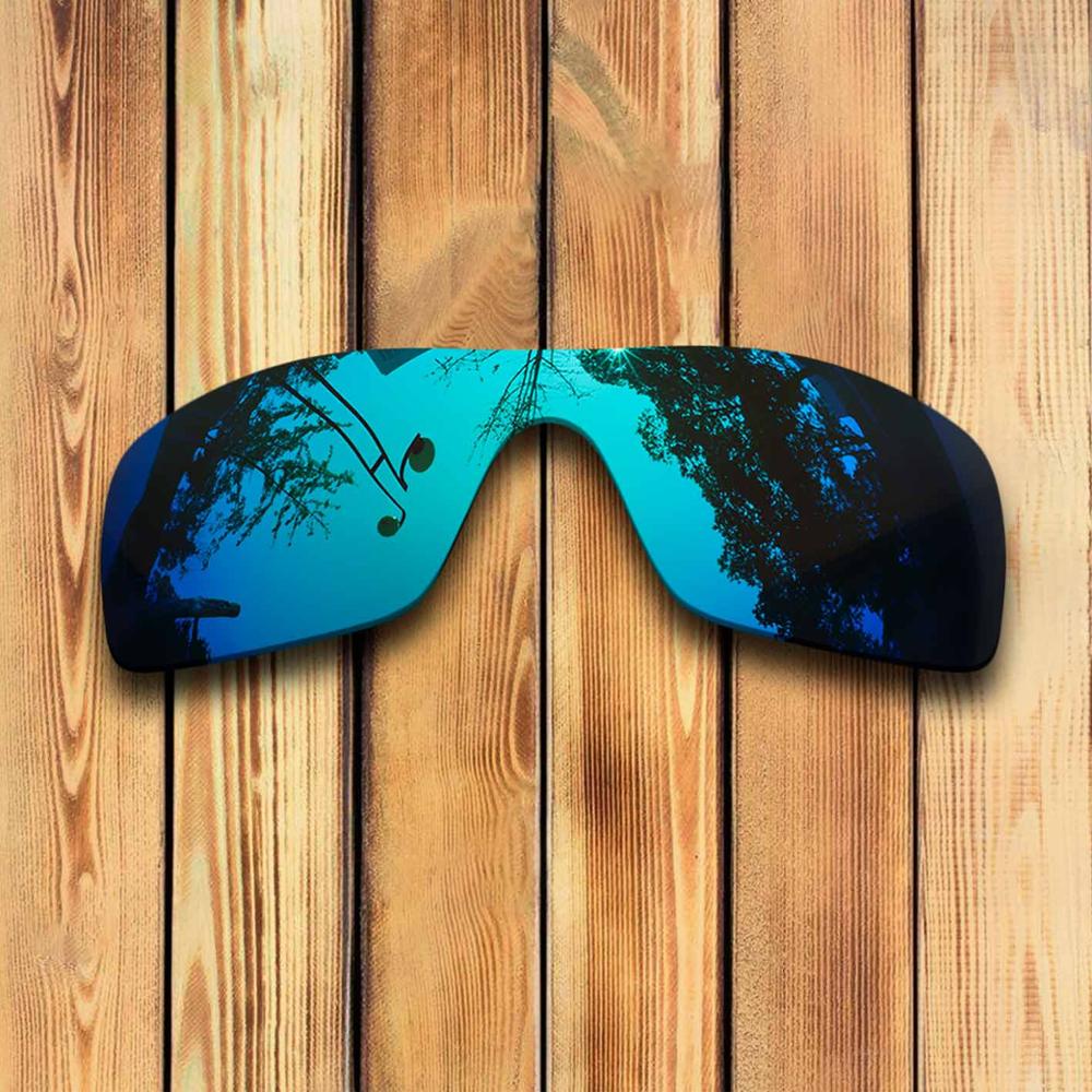 100% Precisely Cut Polarized Replacement Lenses for Oakley Oil Rig Sunglass - Many Colors: Blue Mirrored
