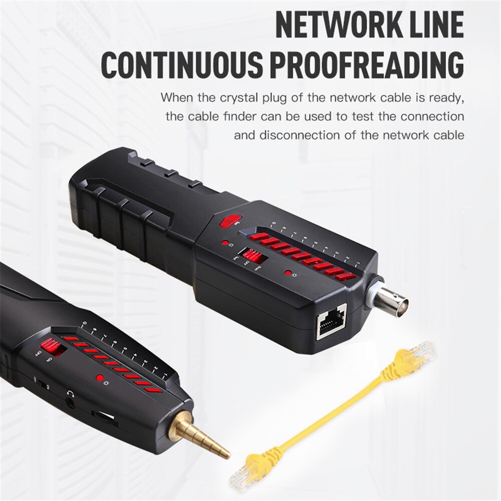 Multi Function RJ45 RJ11 Ethernet Lan Cable Tester Telephone Wire Tracker Network Detector Line Finder