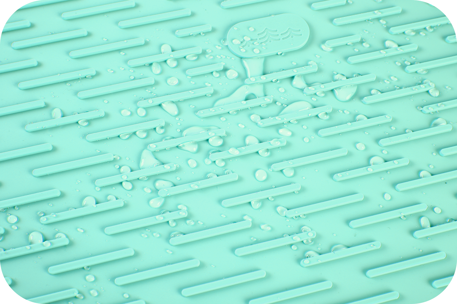 Siliconen Droogmat Schotel Kom Cup Antislip Anti Pad Onderzetter Pannenlap Mat Lepelsteun Aftappen Coaster Aanrecht Placema: XL / Black