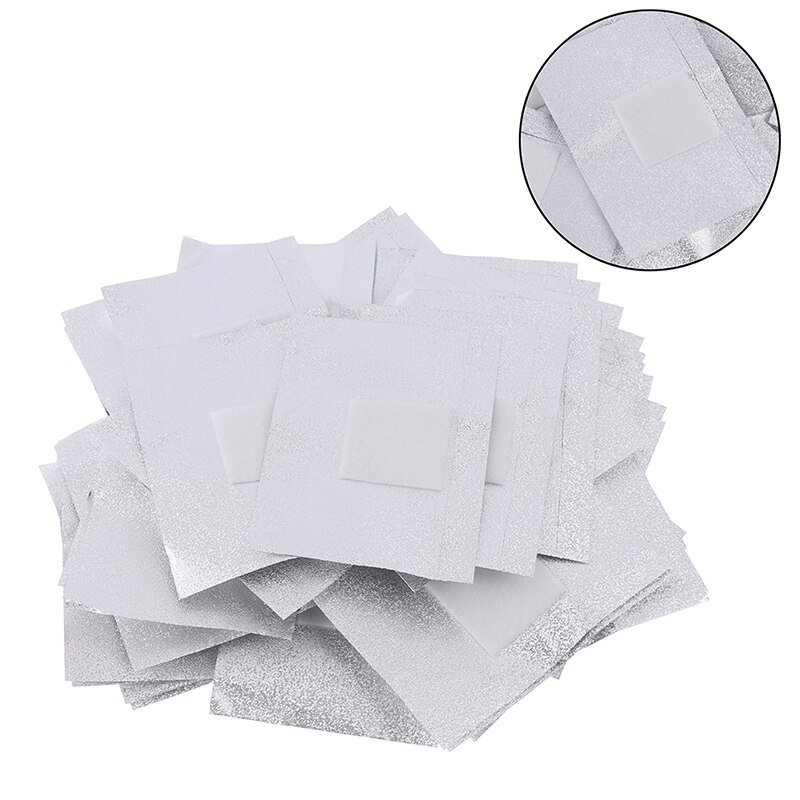 50Pcs/Bag Aluminium Foil Remover Wraps With Acetone Nail Art Soak Off Acrylic Gel Nail Polish Removal