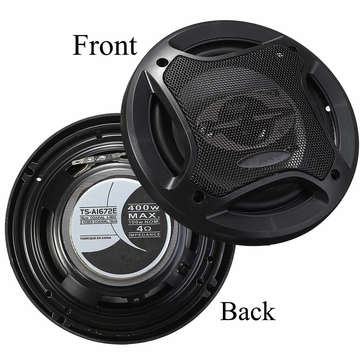 2pcs 6.5 inch 400W 4 Way Car Speaker and Subwoofer HIFI Speaker Car Rear / Front Door Audio Music Stereo Coxial Speakers System