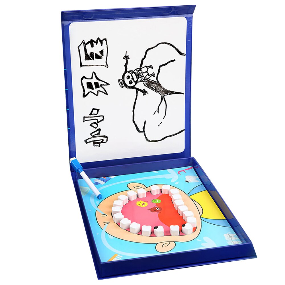 Hout Simulatie Tandarts Set Vroege Onderwijs Pretend Play Dental Puzzel Speelgoed Grappig Tandheelkundige Model Kit Interactief Speelgoed