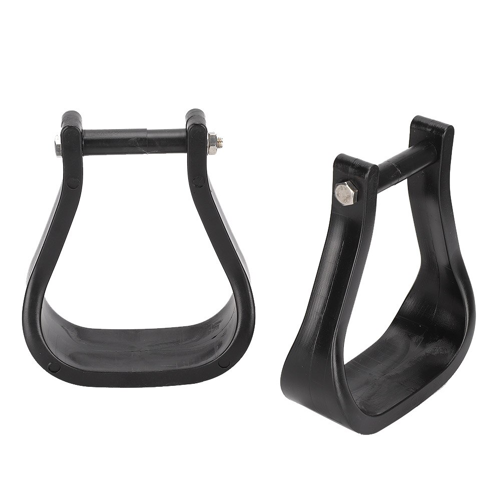 1 Pair Durable Plastic Western Saddle Stirrup Pedal Comfortable Safe Horse Riding Equipment Step On Horse Horse Training