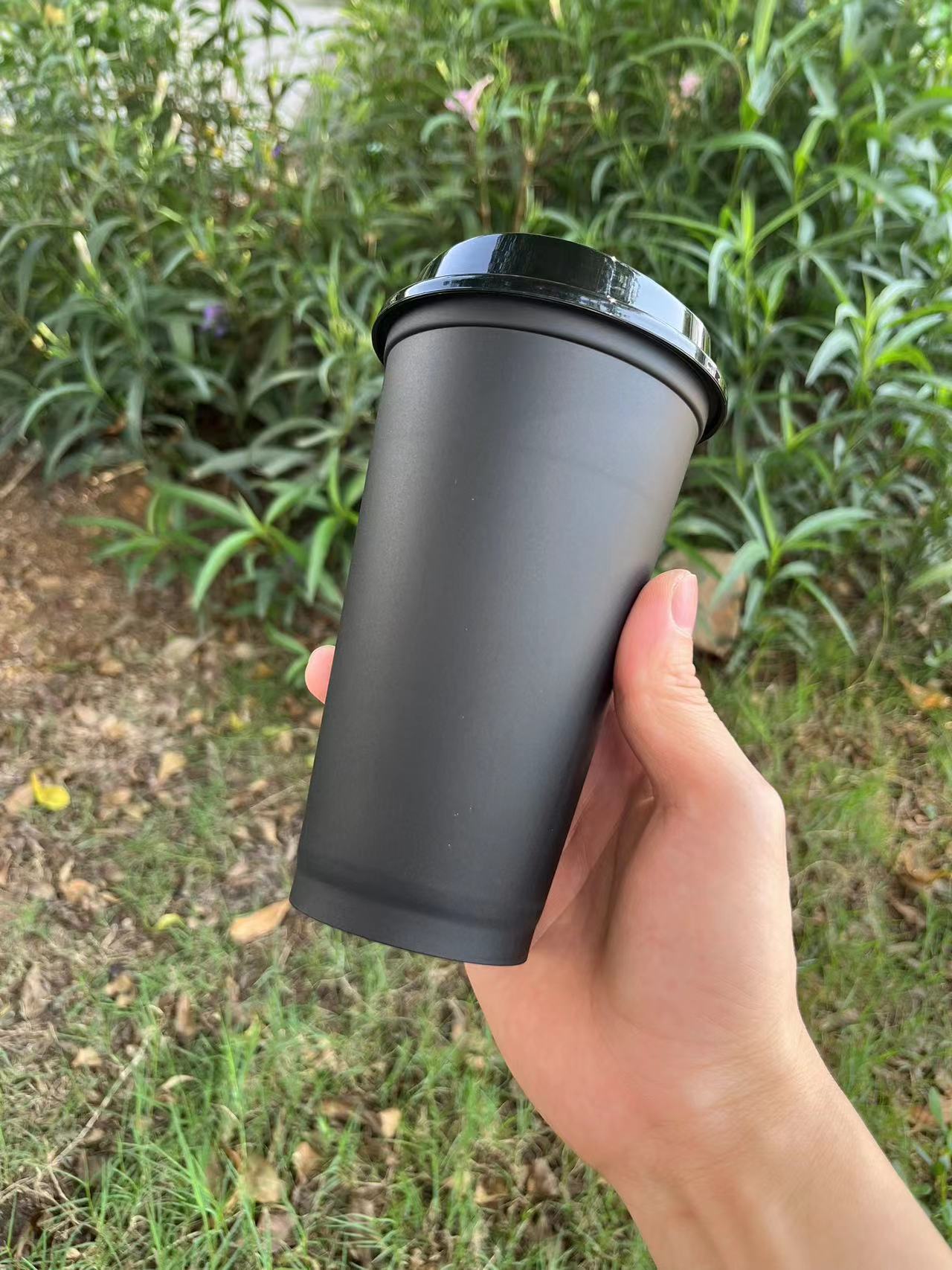 BPA free reusable 480ml 16oz plastic coffee cup travel coffee mug cup drink cup to go